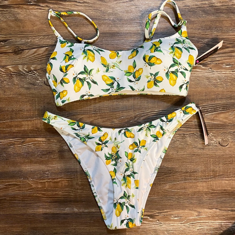 Victorias Secret Lemon Two Piece Swimsuit